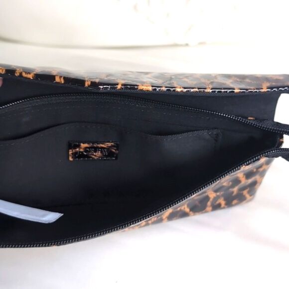 J CREW Super Sleek , Super Thin Animal Print Patent Clutch - Picture 12 of 17